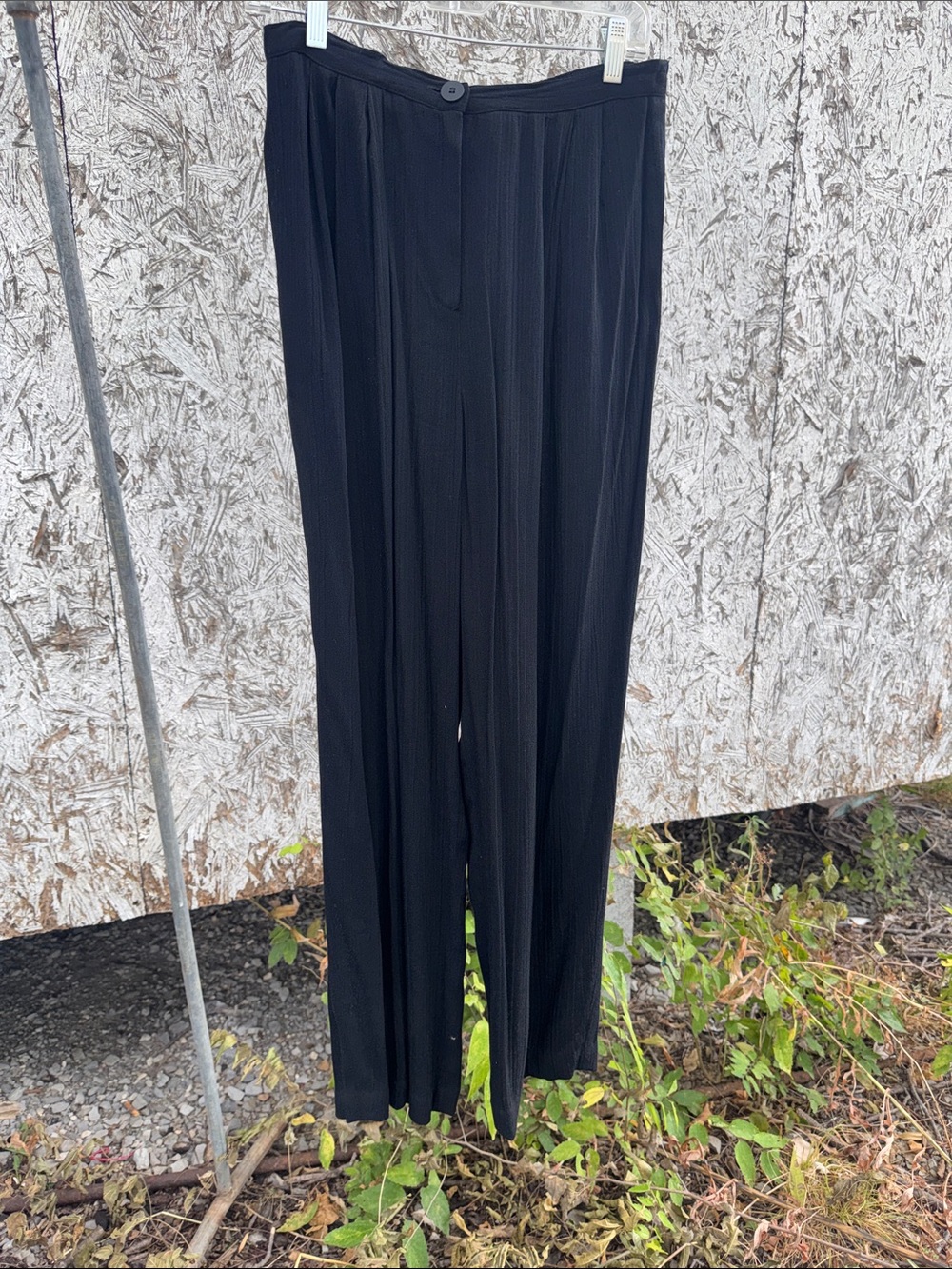 NOS Vintage Carole Little Black Pants sz 10 acetate / rayon